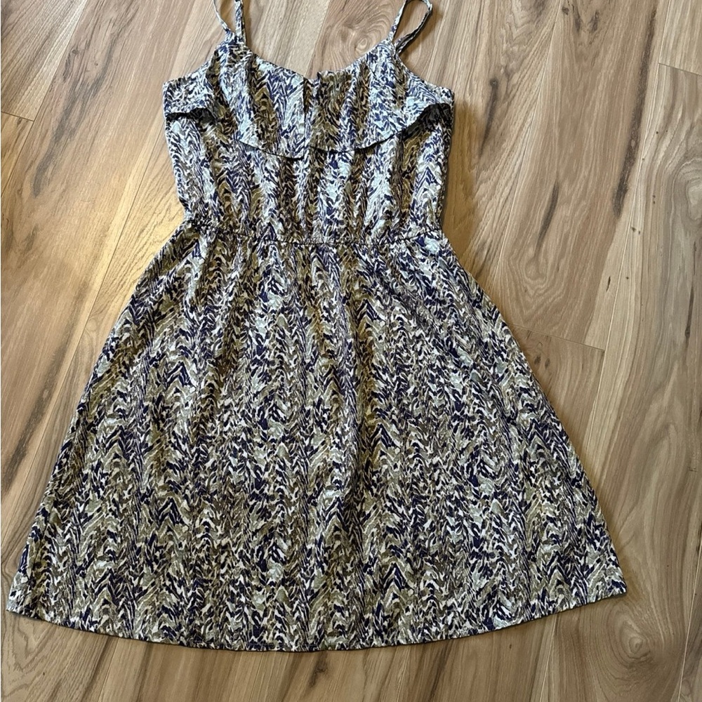 H&M Black and White Spaghetti Strap Mini Sundress